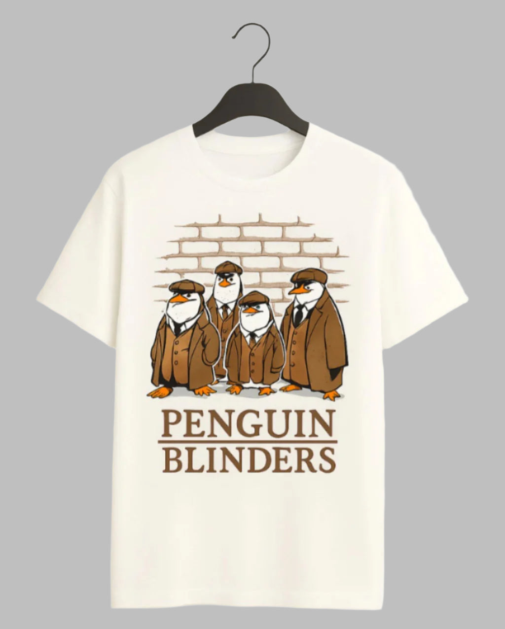 Unique wear Clothing - Penguin Blinders T-Shirt – White Colour