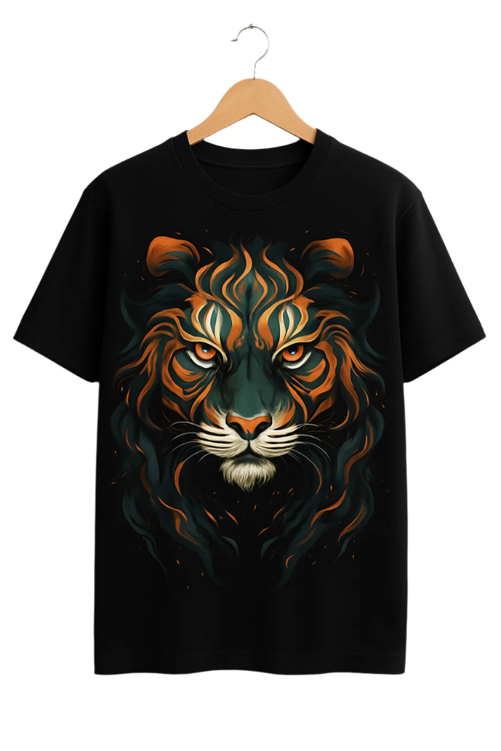 Unique wear Clothing -
Wild Spirit Tiger T-Shirt - Black Colour