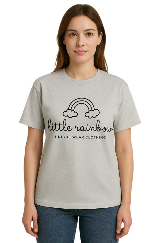 Unique wear Clothing - Little Rainbow Half Sleeve T-Shirt - White Colour