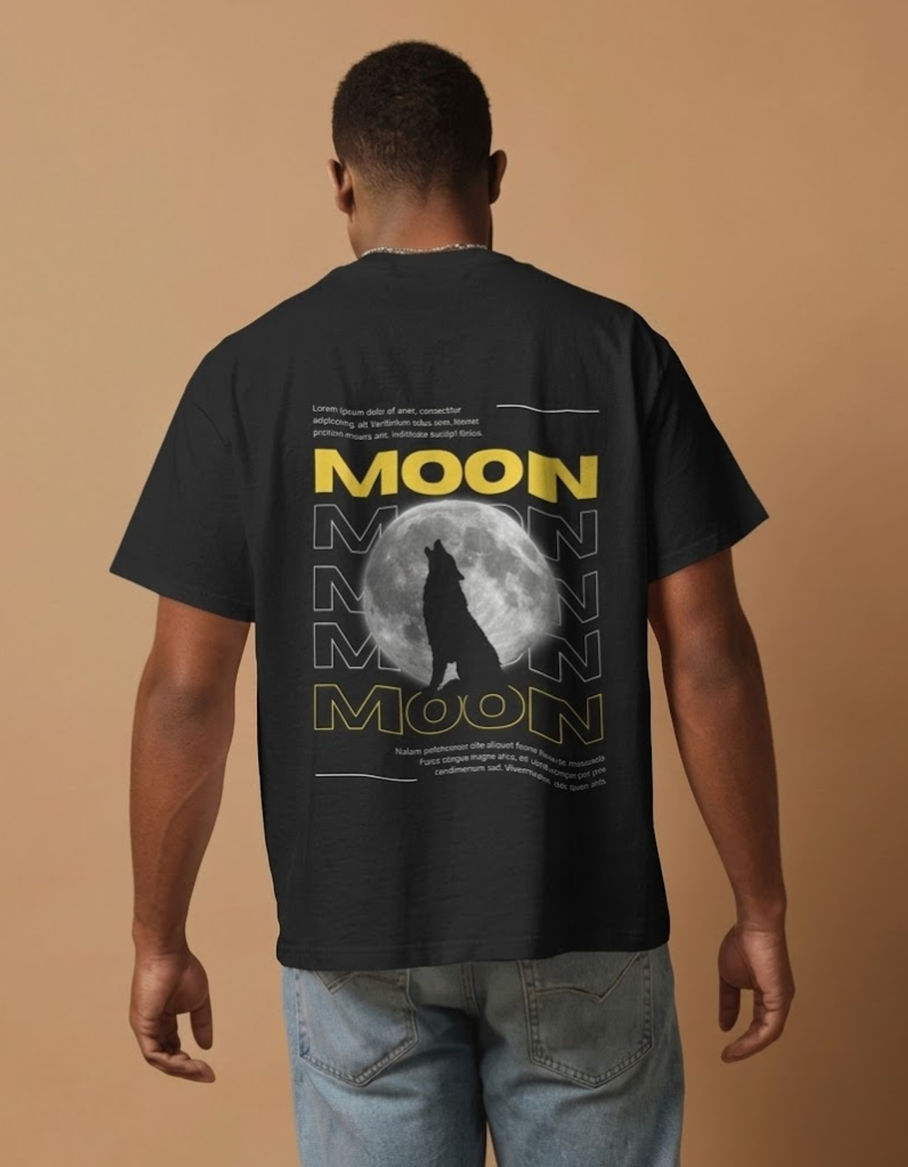 Oversized T-Shirt | “MOON” Graphic Streetwear T-Shirt