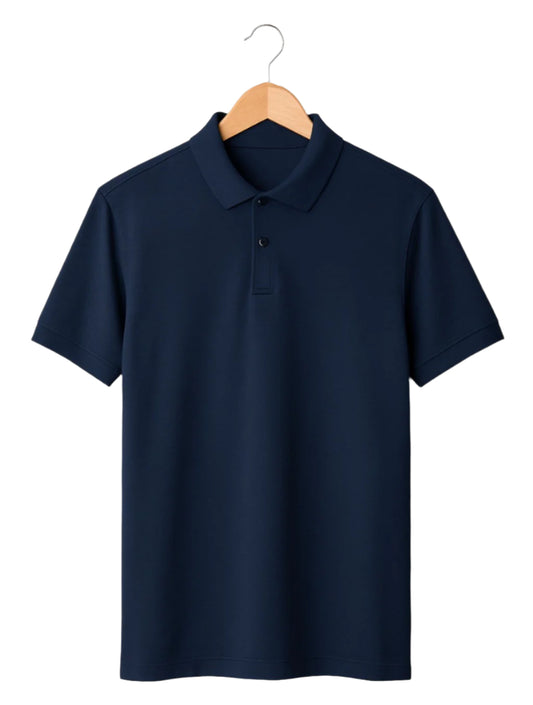 Unique wear Clothing - Classic Navy Half Sleeve Polo T-Shirt