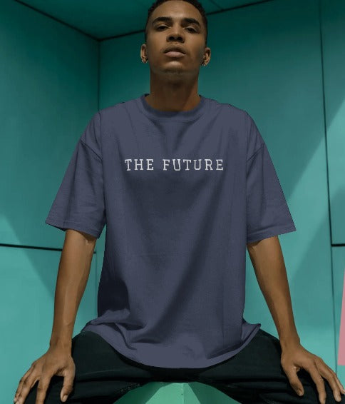 Oversized Cotton T-Shirt | “The Future” Printed Graphic T-Shirt