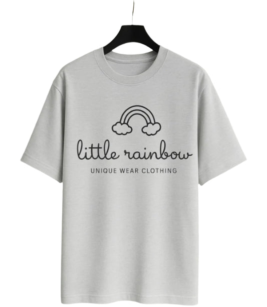 Unique wear Clothing - Little Rainbow Half Sleeve T-Shirt - White Colour